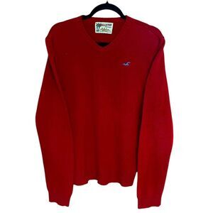 VINTAGE Hollister Sweater Adult Red Aloha Pullover Casual Womens Size Large